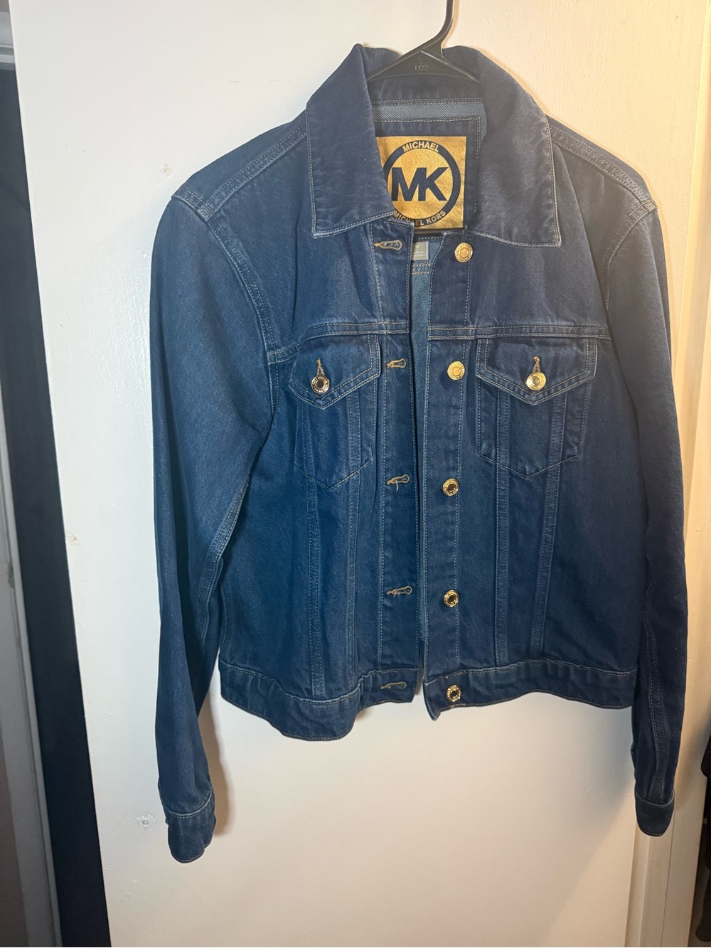 Michael Kors Indigo Blue Denim Trucker Jacket